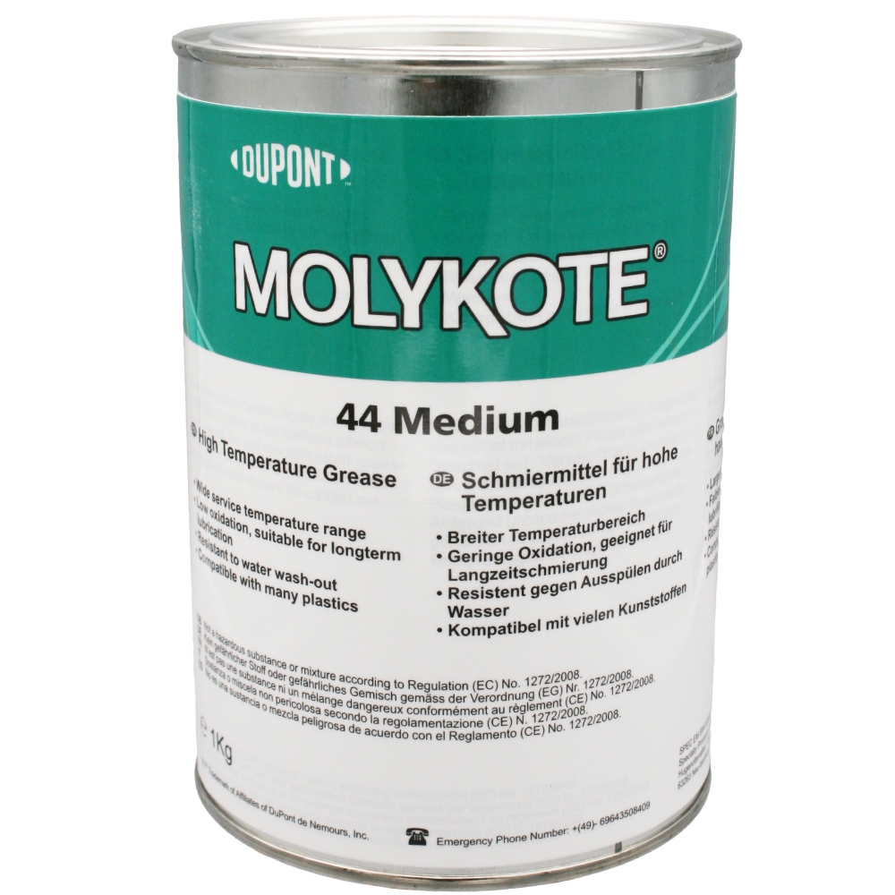 Mỡ bôi trơn vòng bi chịu nhiệt độ cao Molykote 44 Medium NLGI-2 lon 1kg