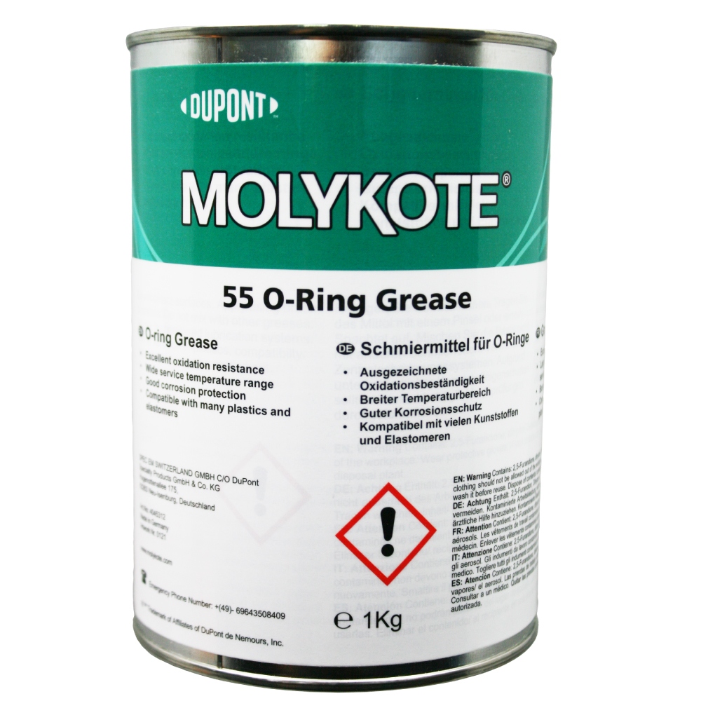 Mỡ bôi trơn O-Ring Molykote 55 Chất bôi trơn Silicone cho phớt cao su 1kg