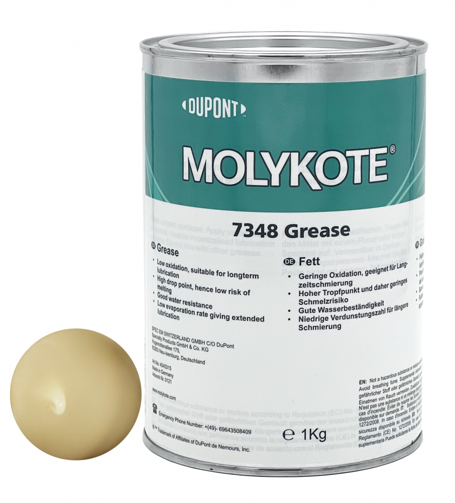 Mỡ silicone chịu nhiệt độ cao Molykote 7348 NLGI-2 1kg