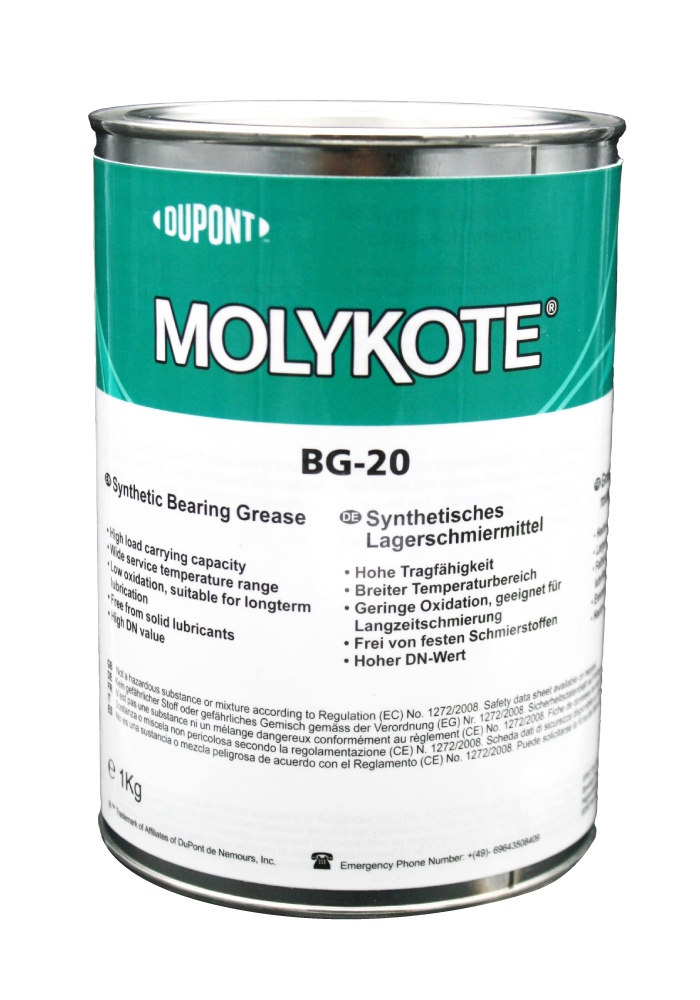 Mỡ bôi trơn vòng bi hiệu suất cao tổng hợp Molykote BG-20 lon 1kg