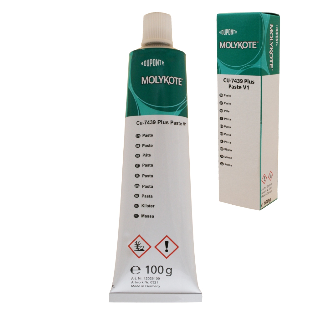 Mỡ đồng chịu nhiệt độ cao Molykote CU-7439 Plus V1 dạng tuýp 100g