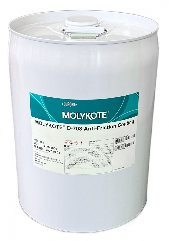 Lớp phủ chống ma sát Molykote D-708 PTFE thùng 18 lít