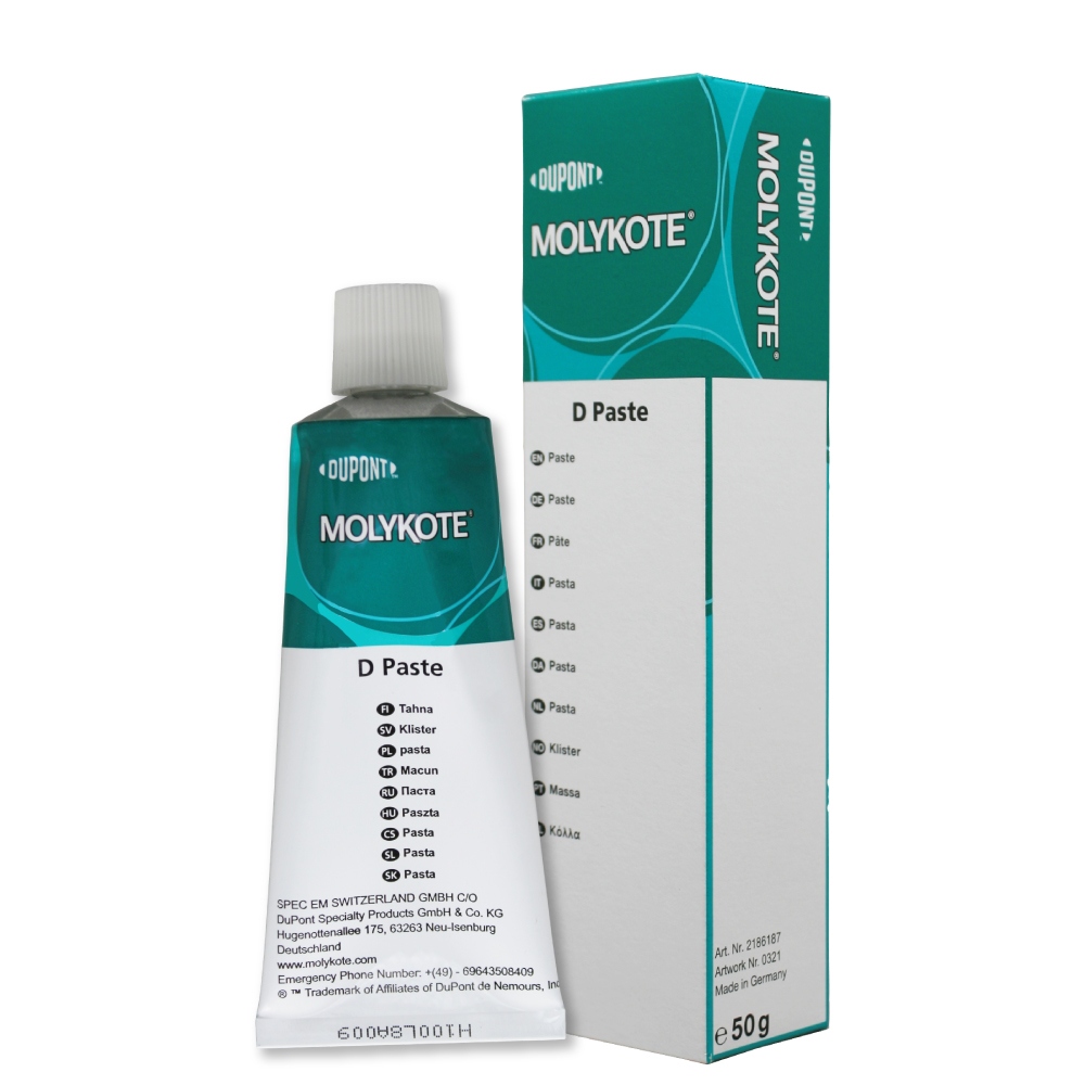 Mỡ bôi trơn lắp ráp Molykote D Paste chứa PTFE màu trắng tuýp 50g