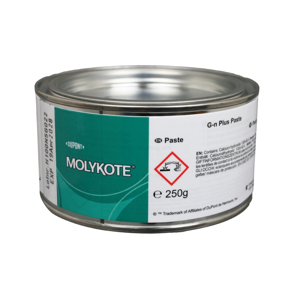 Mỡ bôi trơn rắn Molykote G-N Plus MoS2 dùng cho lắp ráp, lon 250g