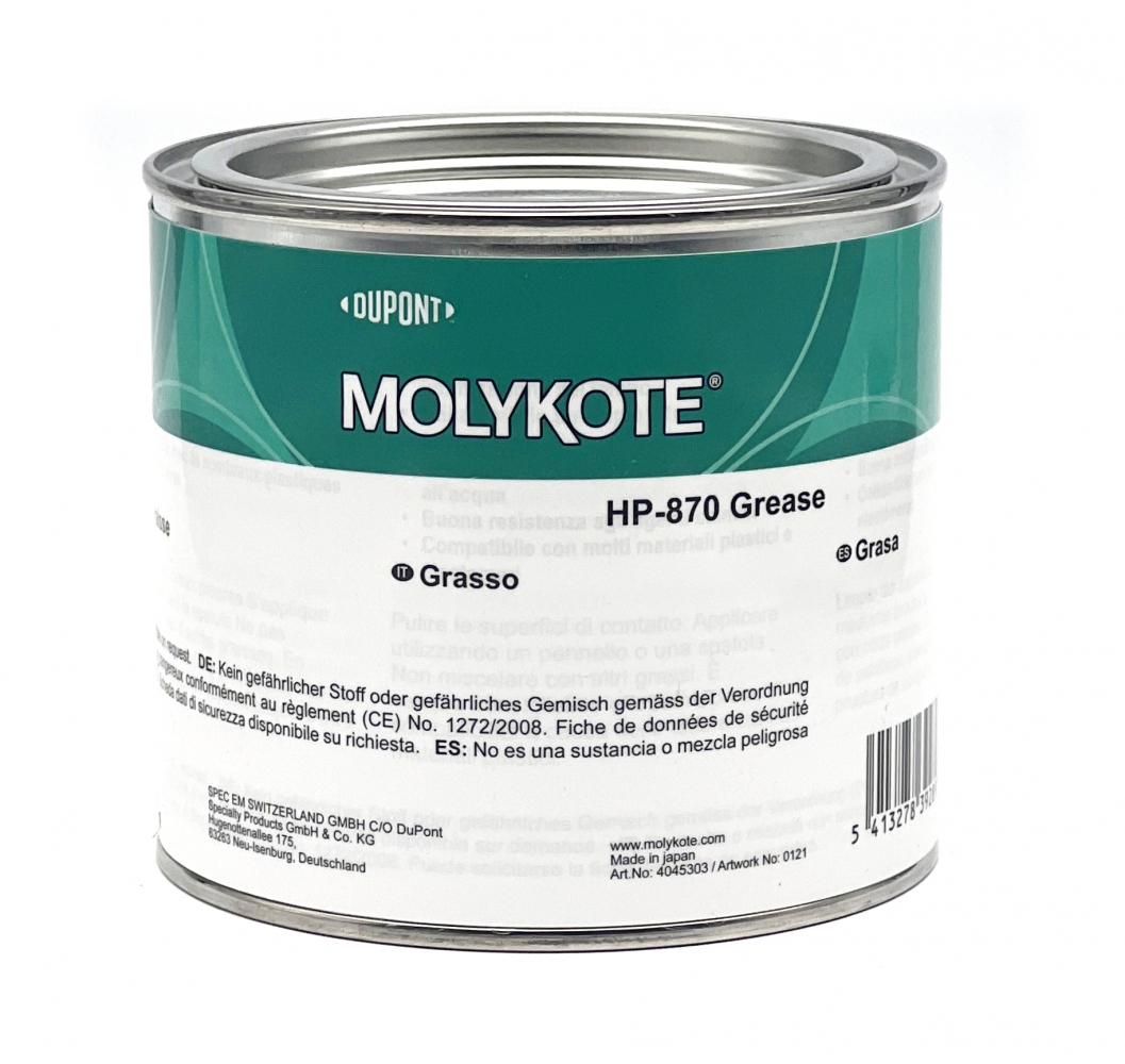 Mỡ bôi trơn thực phẩm chịu nhiệt Molykote HP-870 Gốc Fluorine NLGI-2 1kg