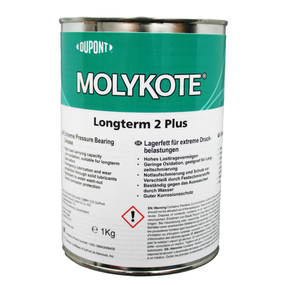 Mỡ bôi trơn vòng bi chịu cực áp Molykote LONGTERM 2 PLUS lon 1kg