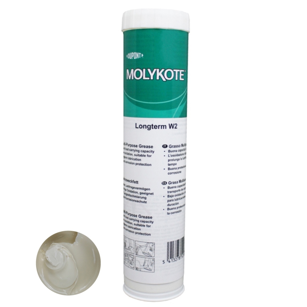 Mỡ bôi trơn hiệu suất cao Molykote Longterm W2 dạng tuýp 400g tiêu chuẩn NLGI-2
