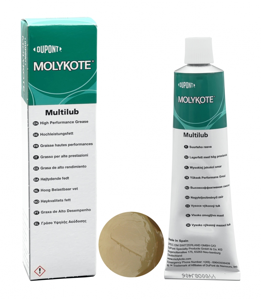 Mỡ bôi trơn hiệu suất cao Molykote Multilub dùng cho kim loại với kim loại, cấp NLGI-2, trọng lượng 100g