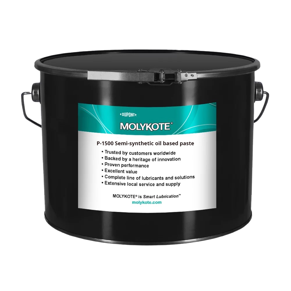 Mỡ bôi trơn chống mài mòn Molykote P-1500 màu trắng cho các linh kiện kim loại 5kg