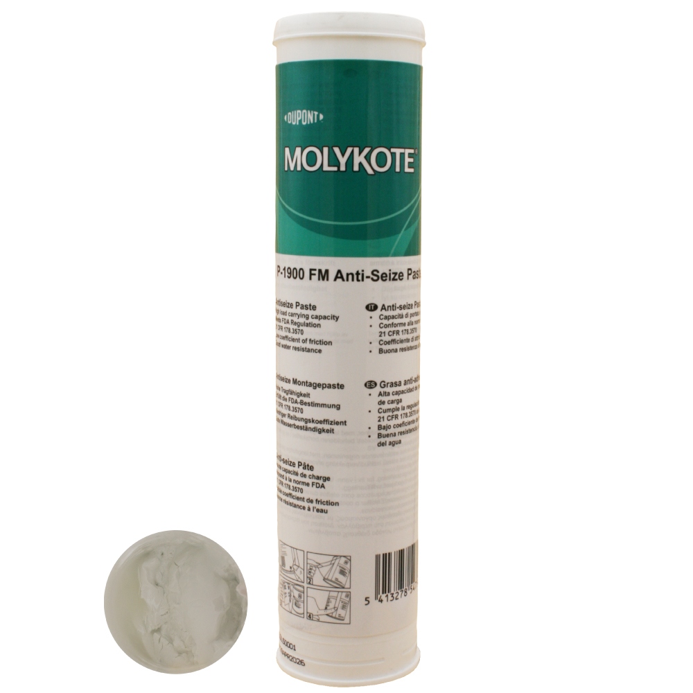 Mỡ bôi trơn thực phẩm Molykote P-1900 FM chứa chất bôi trơn rắn dạng kem 400g