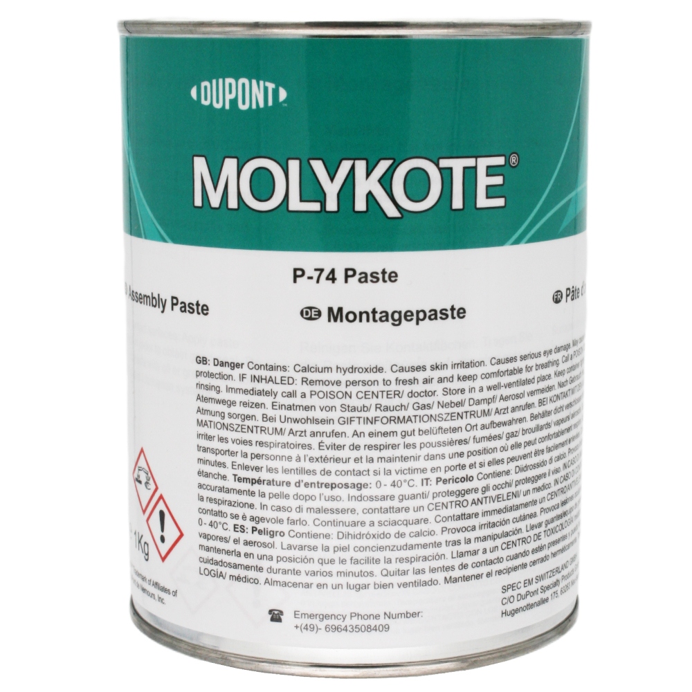 Mỡ chống kẹt siêu cấp / Hợp chất lắp ráp Molykote P-74 lon 1kg