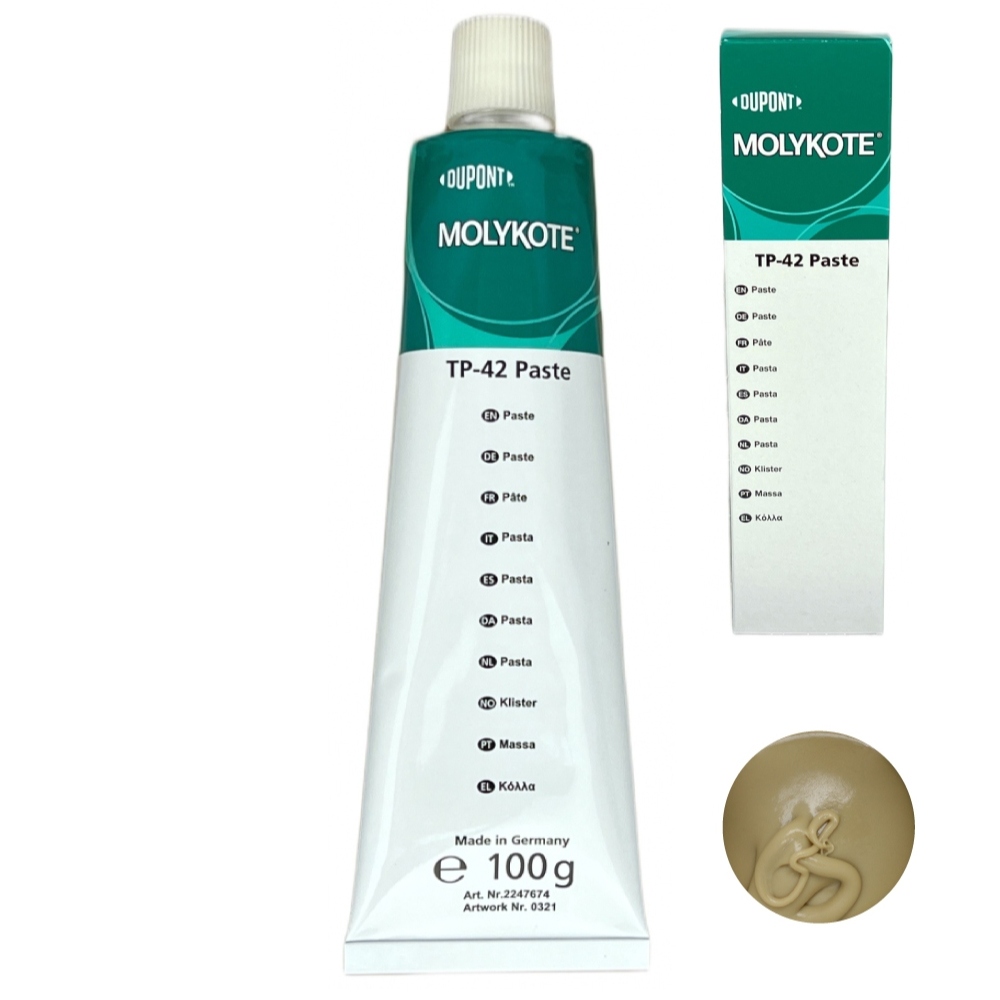Mỡ dán chịu nhiệt Molykote TP-42 bám dính tốt cho ngàm kẹp kim loại dạng tuýp 100g