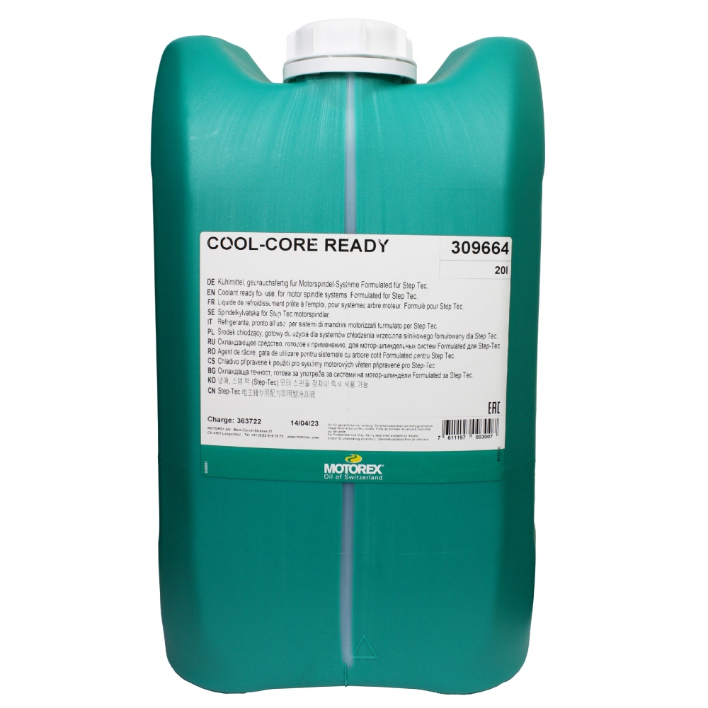 Nước làm mát MOTOREX COOL-CORE READY cho hệ thống làm mát trục chính 20L
