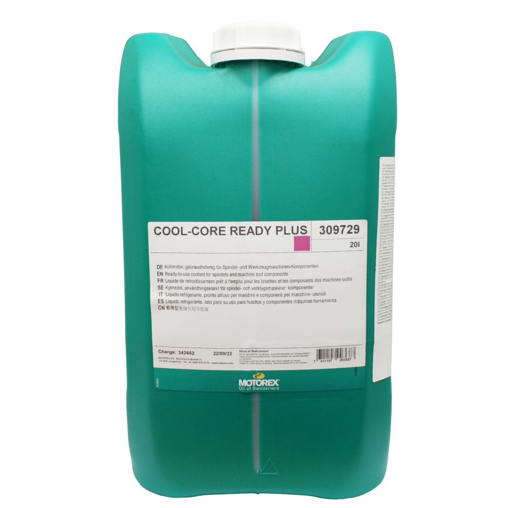 MOTOREX COOL-CORE READY PLUS Dung dịch làm mát cho hệ thống làm mát trục chính 20L