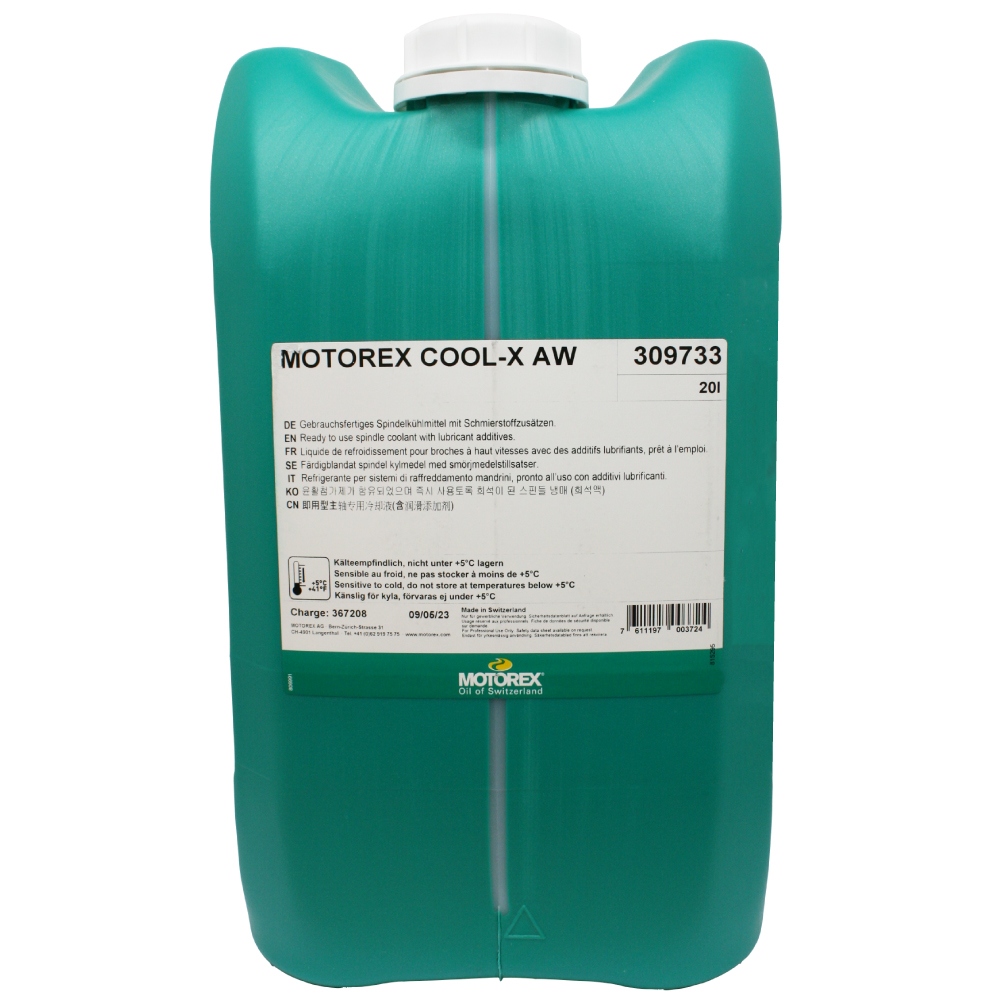 MOTOREX COOL-X AW Nước làm mát cho hệ thống trục chính loại pha sẵn 20l