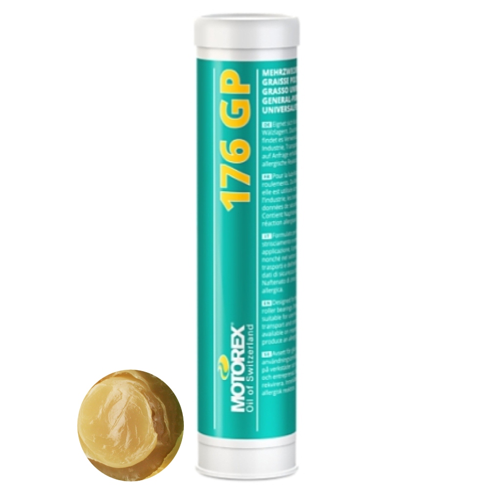 Mỡ bôi trơn lithium đa năng Motorex FETT 176 GP NLGI 2 dạng ống 400g