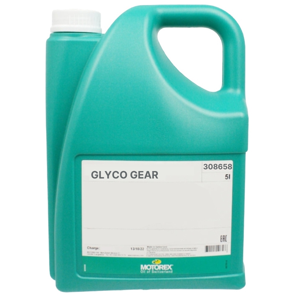 Dầu bánh răng tổng hợp Motorex GLYCO GEAR ISO VG 460 gốc PG, can 5L