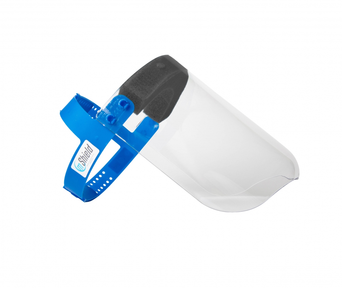 Tấm chắn bảo vệ mặt mShield bằng polycarbonate EN166 có thể khử trùng