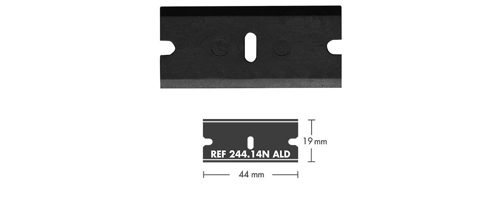 Lưỡi dao nhựa Mure&Peyrot L244.14 dùng cho dao sủi mini màu đen - 50 cái
