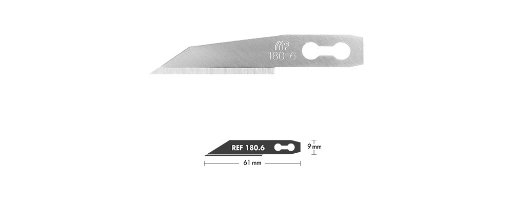 Lưỡi dao gọt bavia Mure&Peyrot 180.6 thép carbon cao