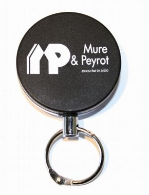 Móc treo thẻ tên co rút M&P ZICOU không logo kèm kẹp đai lưng