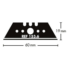 Mure & Peyrot 153.6 Lưỡi dao thẳng lỗ lớn 0,6 mm