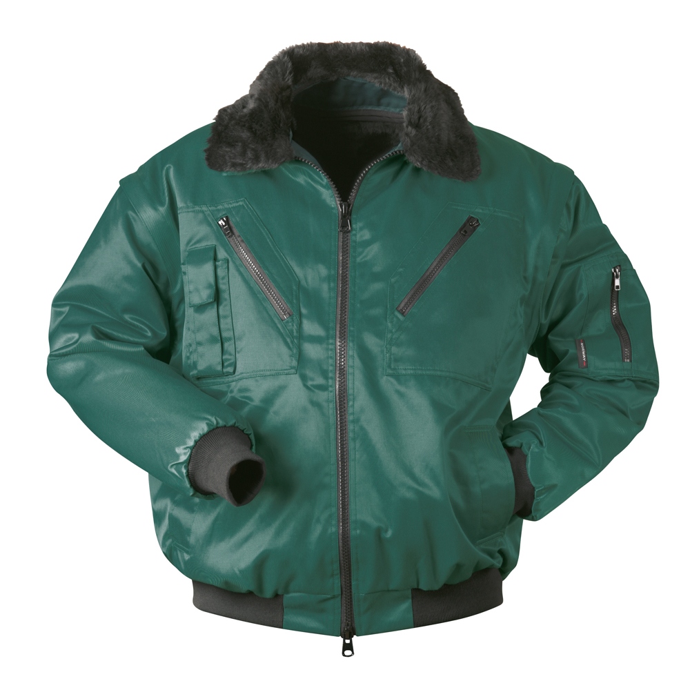 Áo khoác bảo hộ đa năng 4 trong 1 Convertible Pro Work Bomber Jacket màu xanh lá S-4XL, Norway 23612