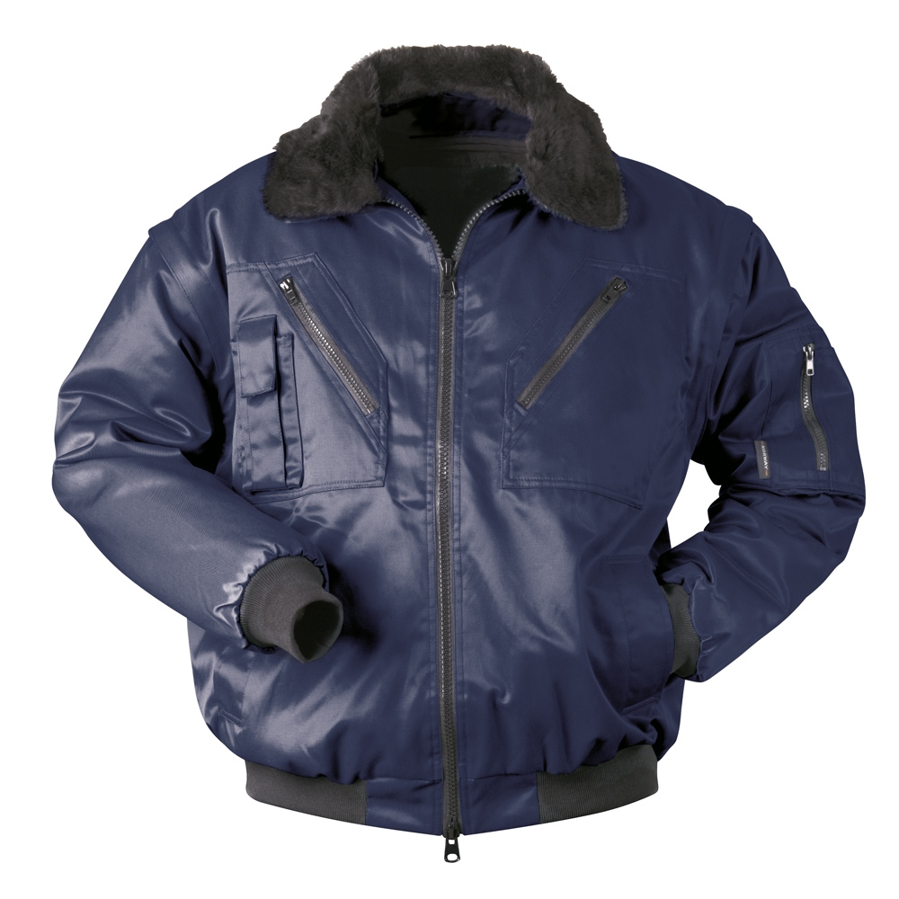 Áo khoác bảo hộ 4 trong 1 Convertible Pro Work Bomber Jacket màu xanh đen XS-5XL, Norway 23616