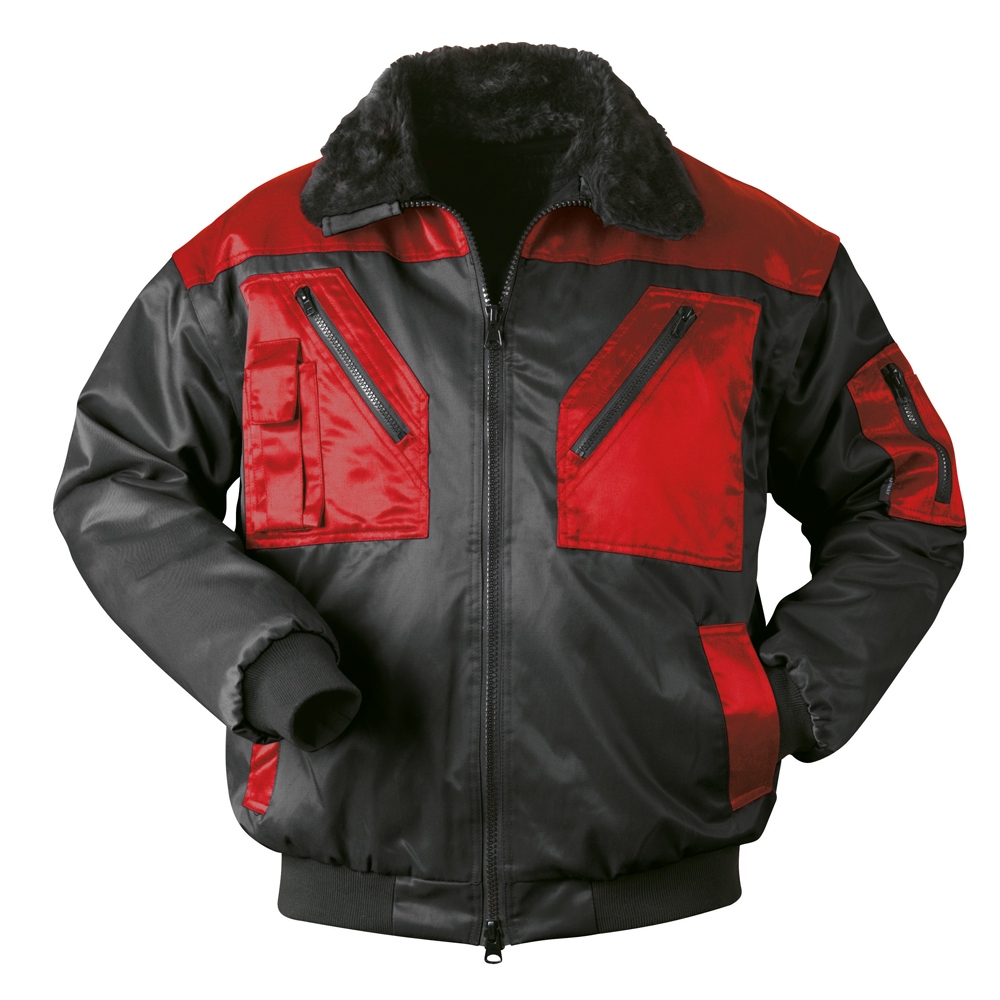 Áo khoác bomber biến hình 4 trong 1 màu đen/đỏ size S-4XL, Norway 23619