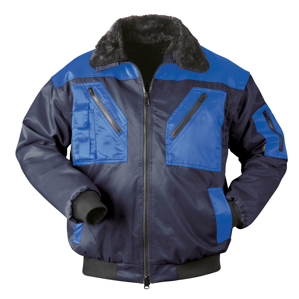 Áo khoác bomber đa năng 4 trong 1 màu xanh đen/xanh hoàng gia S-4XL, Norway 23620