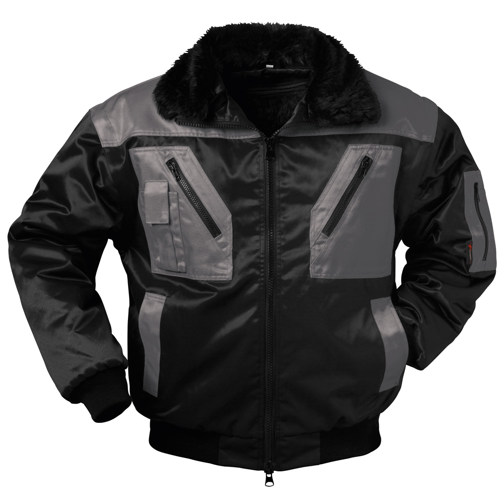 Áo khoác bomber đa năng 4 trong 1 đen/xám S-4XL, Norway 23625