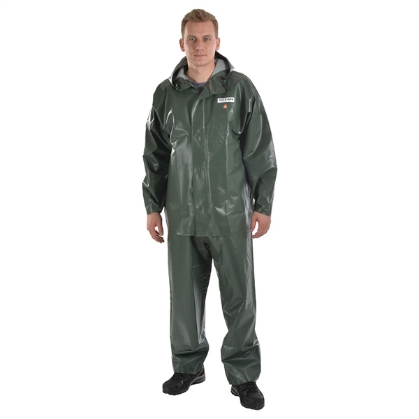 Áo khoác đi mưa chuyên dụng ngoài khơi Ocean Offshore Pro kháng dầu và chống cháy màu xanh rêu S-8XL