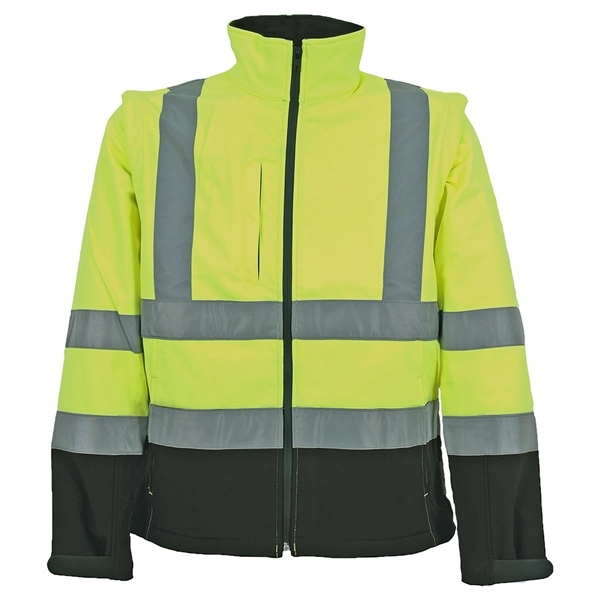 Áo khoác softshell phản quang OCEAN 60-769-6103 vàng/xanh navy