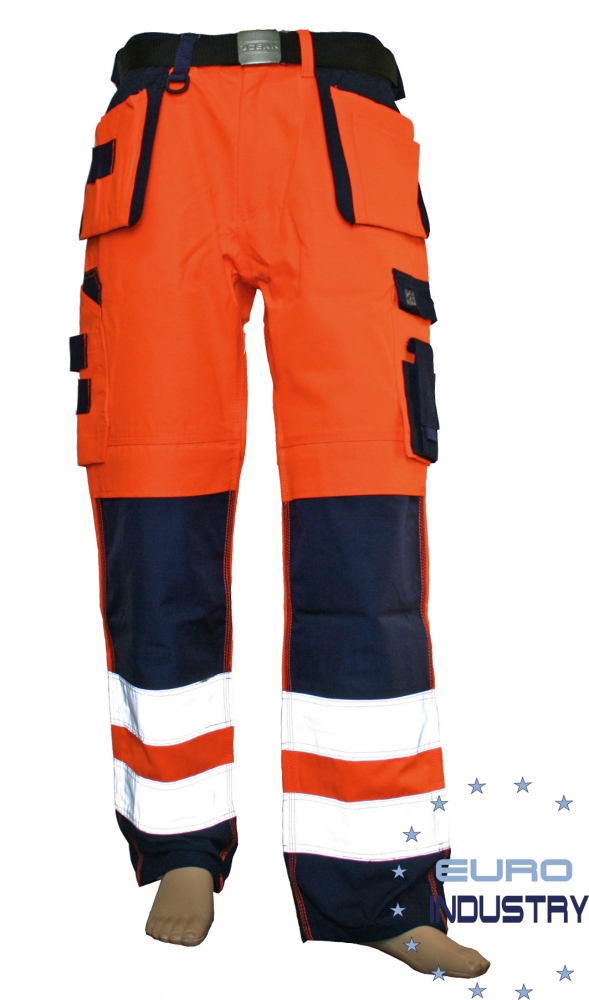 Quần bảo hộ phản quang Ocean 80-1299 THOR màu cam - xanh đen