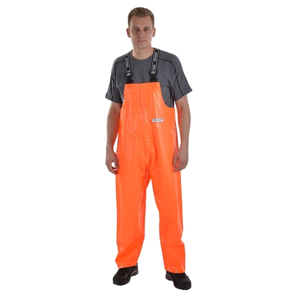 Quần yếm đi mưa chống cháy OCEAN 9-16C-6 HURRICANE tiêu chuẩn EN14116 màu cam size S-6XL