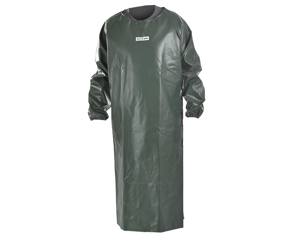 Tạp dề dài tay chống cháy Ocean Offshore Pro màu xanh rêu