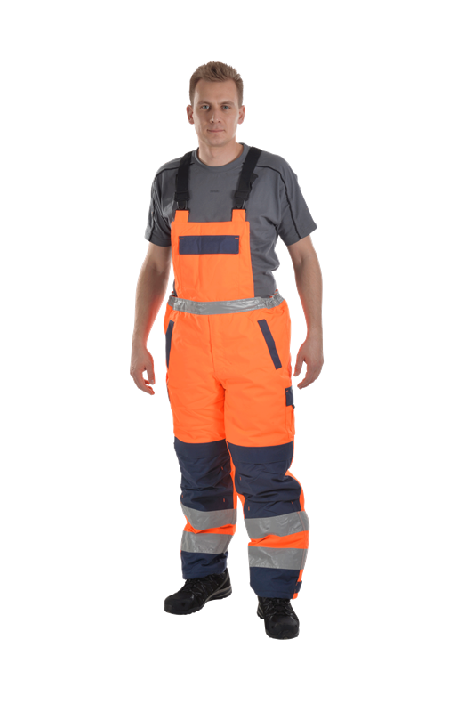 Quần yếm bảo hộ phản quang OCEAN 80-1699 Màu cam Size XXL