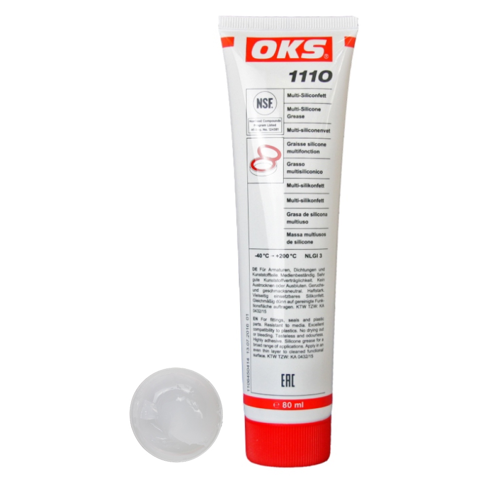 Mỡ silicone đa năng thực phẩm OKS 1110 không màu NLGI-3 80ml