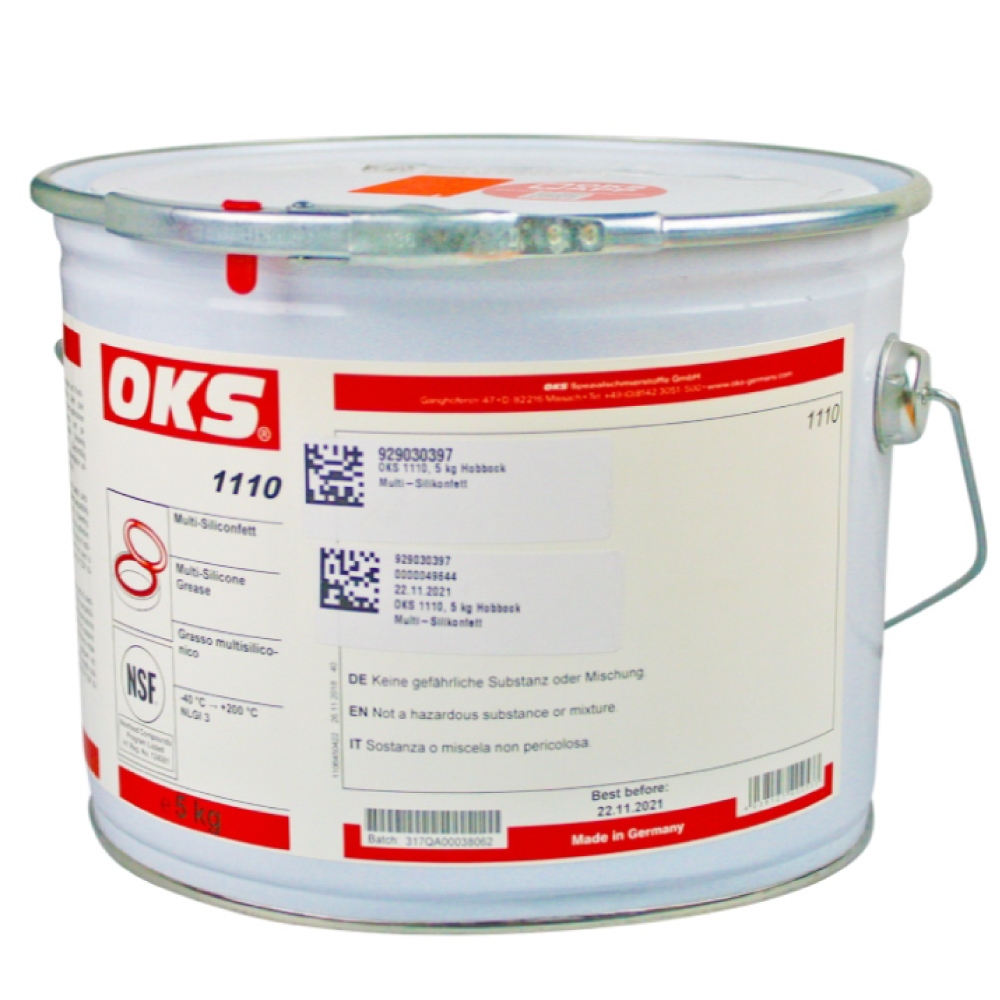 Mỡ silicone đa năng dùng trong thực phẩm OKS 1110 không màu NLGI-3 5kg
