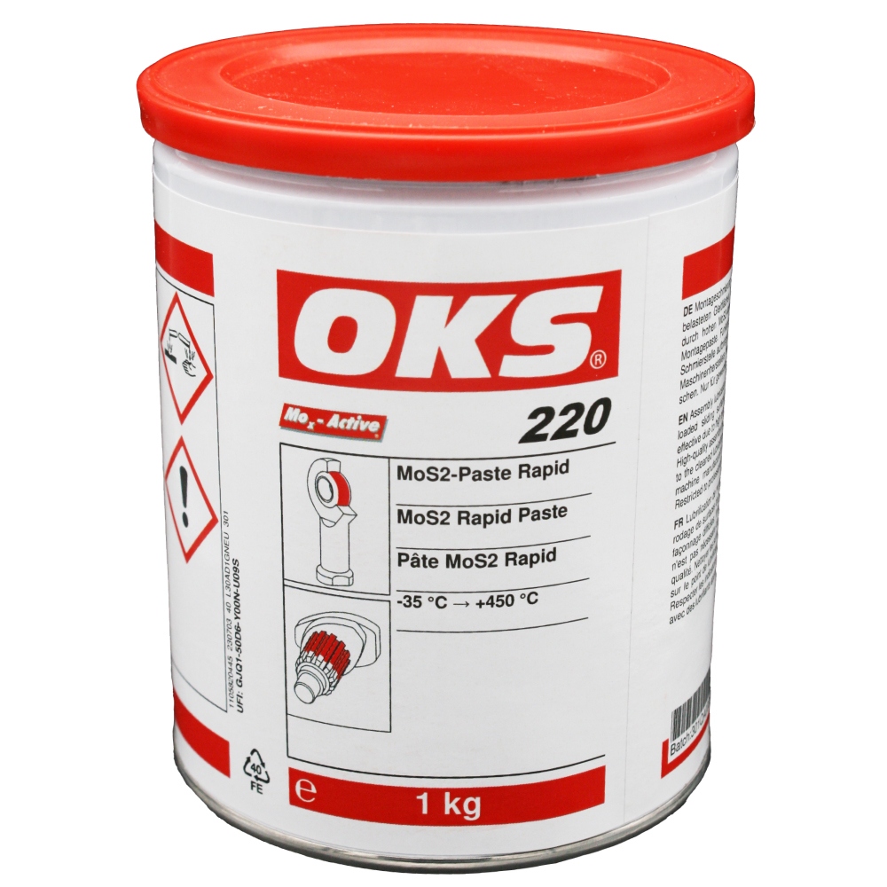 Mỡ dán bôi trơn nhanh OKS 220 MoS2 hộp 1kg