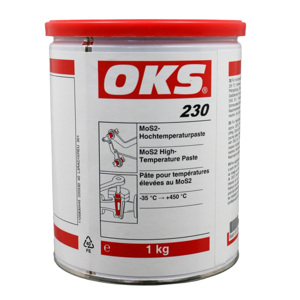 Mỡ chịu nhiệt độ cao OKS 230 chứa MoS2 màu đen hộp 1kg