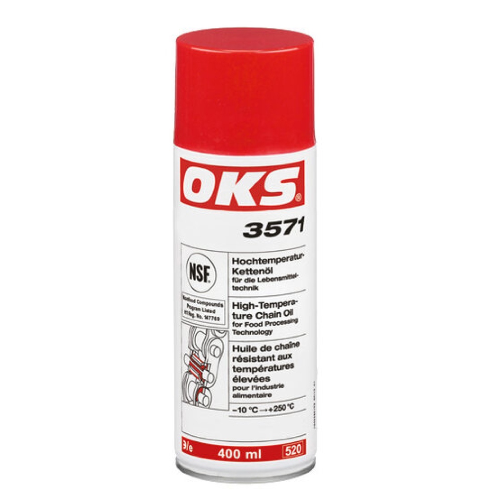 Dầu xích thực phẩm chịu nhiệt độ cao OKS 3571 tiêu chuẩn H1 độ nhớt VG 320 bình xịt 400ml