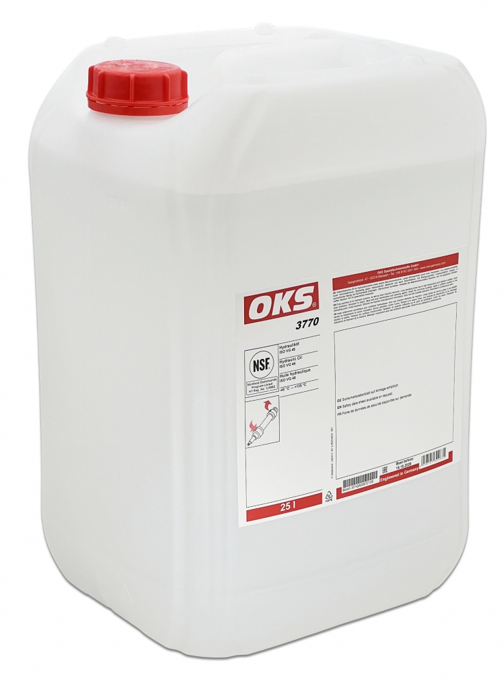 Dầu thủy lực OKS 3770 dành cho ngành thực phẩm ISO VG 46 can 25l