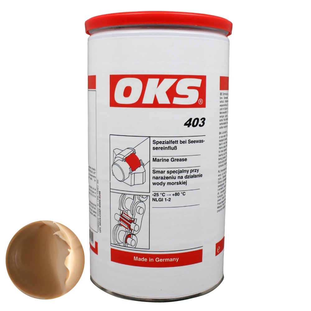 Mỡ chịu nước mặn OKS 403 chuyên dùng cho môi trường biển hộp 1kg