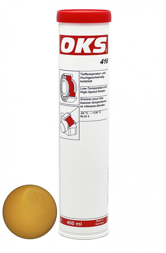 Mỡ chịu nhiệt độ thấp và tốc độ cao OKS 416, tuýp 400ml