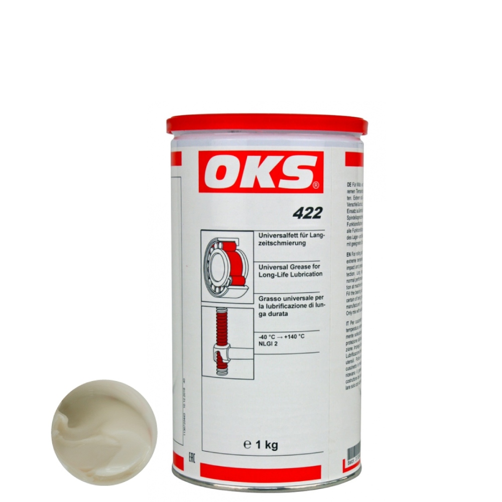 Mỡ bôi trơn đa năng OKS 422 dùng cho bôi trơn dài hạn NLGI-2 lon 1kg