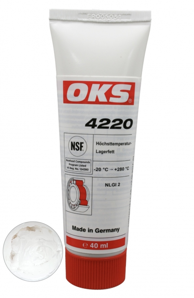 Mỡ bôi trơn vòng bi thực phẩm OKS 4220 cho nhiệt độ cực cao 40ml