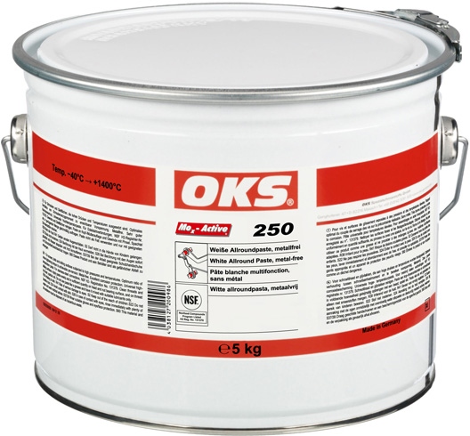 Mỡ dán đa năng màu trắng OKS 250 không chứa kim loại thùng 5kg