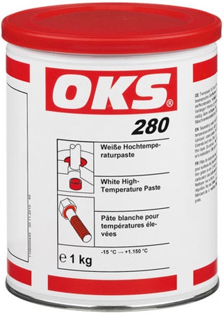 Mỡ chịu nhiệt độ cao màu trắng OKS 280, hộp 1kg