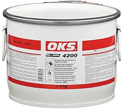 Mỡ bôi trơn vòng bi chịu nhiệt độ cao tổng hợp OKS 4200 chứa MoS2 5kg